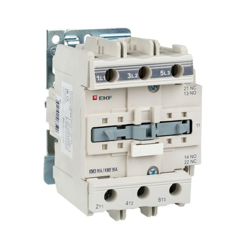 Контактор КМЭ-3 95А 1NO+1NC 24В AC EKF Контактор КМЭ-3 95А 1NO+1NC 24В AC EKF