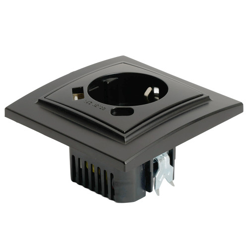 Розетка 1-местная с/з STEKKER, PST16-9016-03, 250В, 16А с USB+ type C, серия Эрна, черный Розетка 1-местная с/з STEKKER, PST16-9016-03, 250В, 16А с USB+ type C, серия Эрна, черный