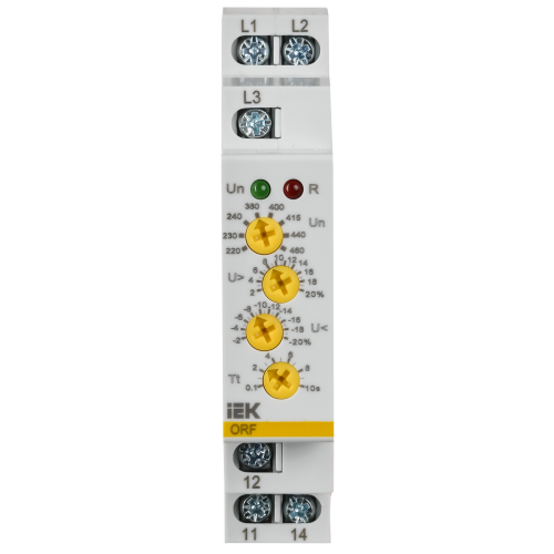Реле контроля фаз ORF-04 трехфазное 220-460В AC IEK