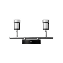 Спот LED СНС 2х5Вт, 3000 K, 230 В, 50 Гц, IP44, Костус, черный/хром TDM