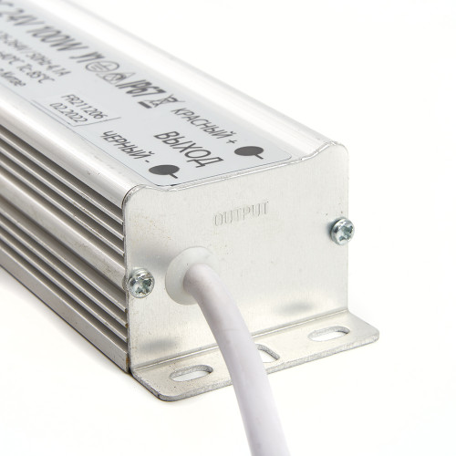 Трансформатор электронный для светодиодной ленты 100W 24V IP67 (драйвер), LB007