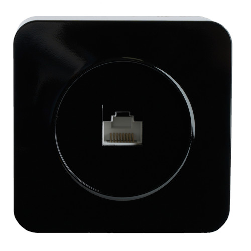 Розетка RJ-45 открытой установки, 1-местная, STEKKER, серия София, черный, MST00-20-02 Розетка RJ-45 открытой установки, 1-местная, STEKKER, серия София, черный, MST00-20-02