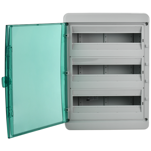 TEKFOR Корпус пластиковый КМПн-54 IP65 зеленая прозрачная дверь IEK TEKFOR Корпус пластиковый КМПн-54 IP65 зеленая прозрачная дверь IEK
