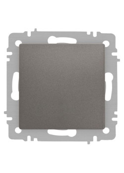 Выключатель Accent 6-101-09 10А-250В IP20 СУ AL/CU титан Intro Б0063440