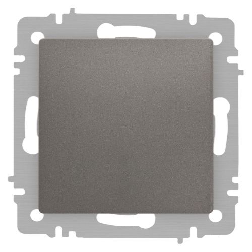 Переключатель Accent 6-103-09 10А-250В IP20 СУ AL/CU титан Intro Б0063451
