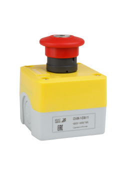 Пост кноп авар стоп OptiSignal D22 C5-BK-1-ESK-11 1НО+1НЗ с ключом XALK188E