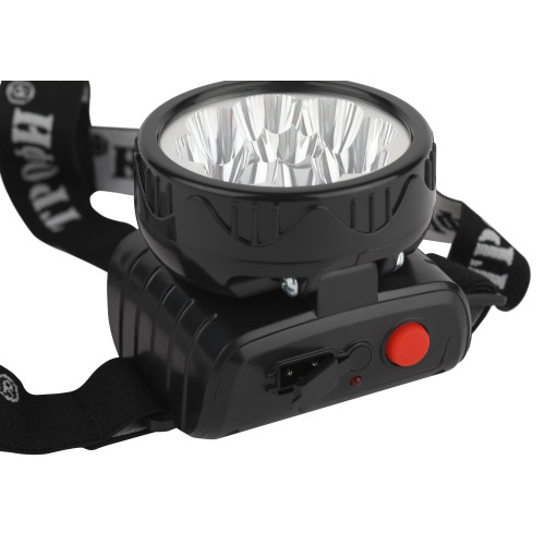 Фонарь налобный светодиодный/ Фонарь налобный светодиодный 4Вт 50Лм IP40 LED 2 режима аккумуляторный TG9 черный