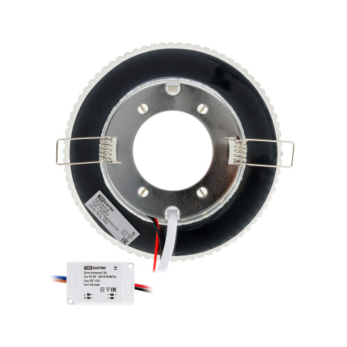 Светильник встраиваемый СВ 03-09 GX53 230В LED подсветка 5 Вт зеркальный/хром TDM Светильник встраиваемый СВ 03-09 GX53 230В LED подсветка 5 Вт зеркальный/хром TDM