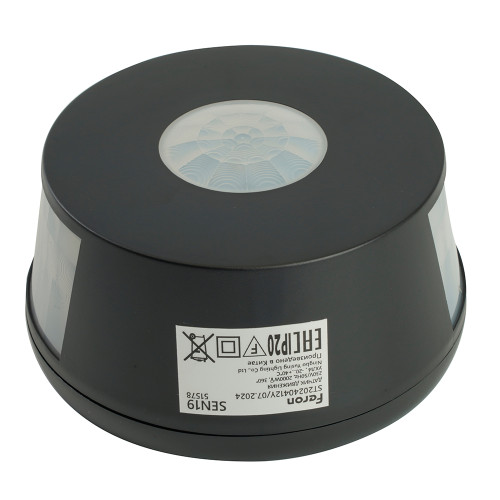 Датчик движения 2000W 30m 360°(верт.) чёрный SEN19 Датчик движения 2000W 30m 360°(верт.) чёрный SEN19