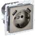BRITE Розетка 1-местная с заземлением с защитными шторками 16А с USB A+A 5В 2,1А РЮш10-1-БрШ шампань IEK BRITE Розетка 1-местная с заземлением с защитными шторками 16А с USB A+A 5В 2,1А РЮш10-1-БрШ шампань IEK