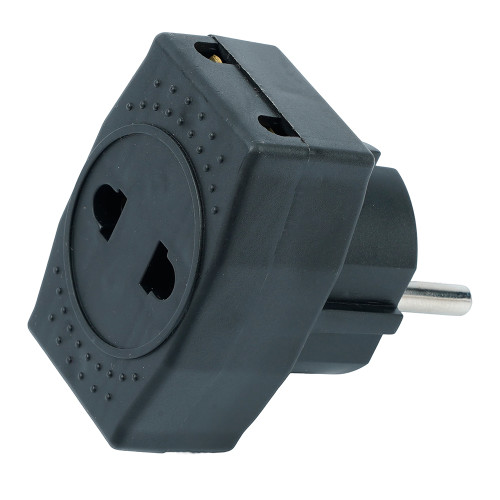 Разветвитель сетевой 3-местный компактный  б/з STEKKER ADP10-16-20, 250V, 10A, черный