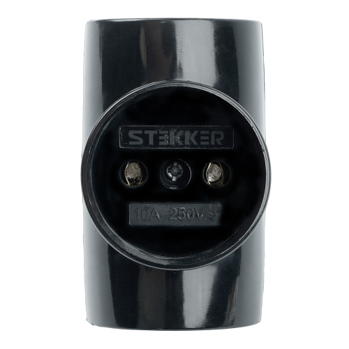 Разветвитель сетевой 3-местный б/з STEKKER ADP10-15-20, 250В, 10A, IP20, черный Разветвитель сетевой 3-местный б/з STEKKER ADP10-15-20, 250В, 10A, IP20, черный