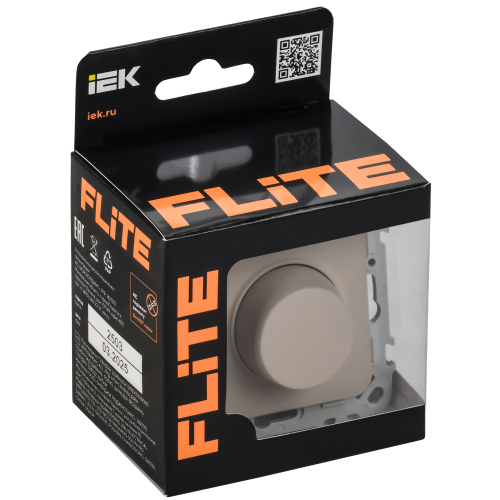FLITE Светорегулятор проходной LED 250Вт СС16-5-1-ФлЛ льняной IEK FLITE Светорегулятор проходной LED 250Вт СС16-5-1-ФлЛ льняной IEK