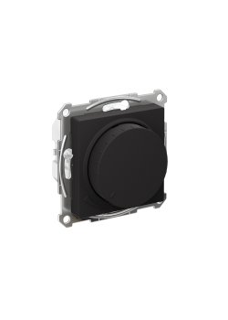 ATLASDESIGN СВЕТОРЕГУЛЯТОР (диммер) поворотно-нажимной, LED, RC, 400Вт, механизм, КАРБОН