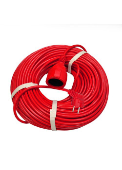 Удлинитель-шнур 1х50м с заземл. 10А IP20 2.2кВт ПВС 3х1 DOMTOK 2495