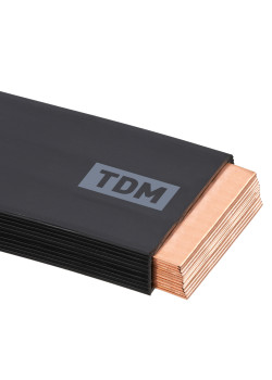 Шина медная гибкая изолированная ШМГ 12х(120х1), 2м, TDM