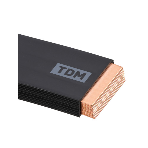 Шина медная гибкая изолированная ШМГ 12х(120х1), 2м, TDM