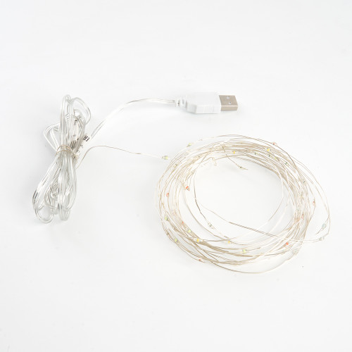 Гирлянда линейная Feron CL575 Роса, статичная, 5м USB 5000K , прозрачный шнур Гирлянда линейная Feron CL575 Роса, статичная, 5м USB 5000K , прозрачный шнур
