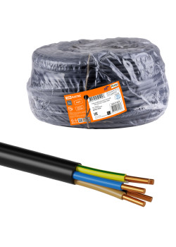 Кабель ВВГнг(А)-LSLTx 5х4 ок(N, PE)-0,66 ГОСТ (100м) TDM