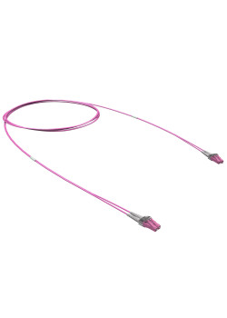 Оптический коммутационный шнур двухволоконный (Duplex) LC/UPC-LC/UPC, 50/125 (OM4), 3 м