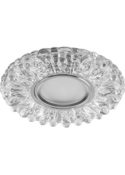 Светильник встраиваемый с белой LED подсветкой Feron CD914 потолочный MR16 G5.3 прозрачный