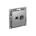ATLASDESIGN РОЗЕТКА двойная ТВ + компьютерная RJ45 кат. 5e, механизм, АЛЮМИНИЙ ATLASDESIGN РОЗЕТКА двойная ТВ + компьютерная RJ45 кат. 5e, механизм, АЛЮМИНИЙ