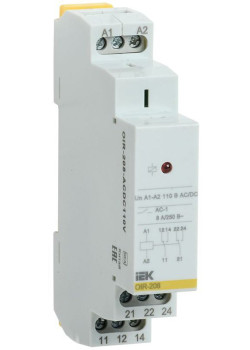 Реле промежуточное OIR 2 конт. (8А) 110В AC/DC IEK OIR-208-ACDC110V