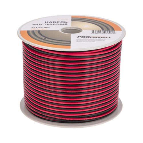 Кабель Stereo 2х1 К/Ч (уп.100м) PROCONNECT 01-6105-6 Кабель Stereo 2х1 К/Ч (уп.100м) PROCONNECT 01-6105-6