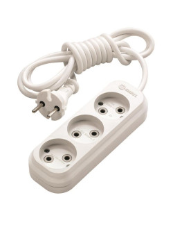 Удлинитель 3х10м без заземл. 10А IP20 Makel MGP128