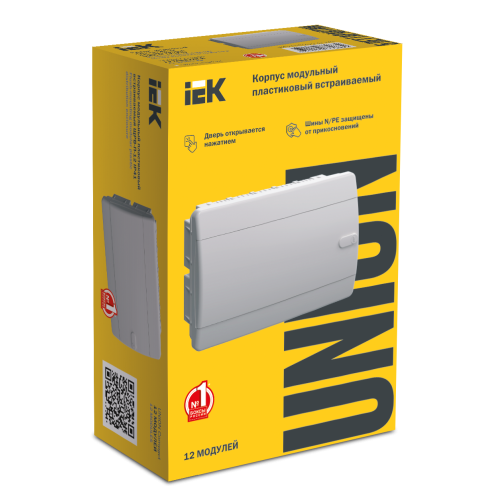 UNION Compact Корпус пластиковый ЩРВ-П-12 IP41 белая дверь IEK UNION Compact Корпус пластиковый ЩРВ-П-12 IP41 белая дверь IEK