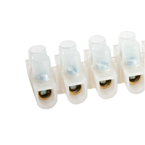 LD227-15A Зажим винтовой изолированный 450В, 15А, 12 пар, полиэтилен DIY