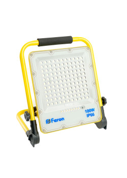 Светодиодный прожектор Feron LL-952 переносной с зарядным устройством IP66 100W 6400K