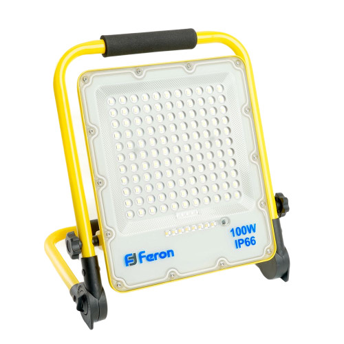 Светодиодный прожектор Feron LL-952 переносной с зарядным устройством IP66 100W 6400K