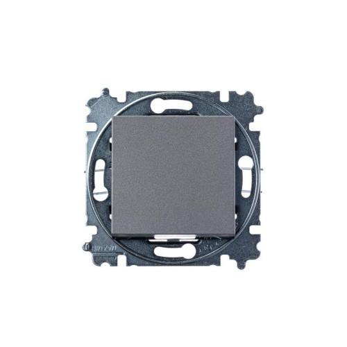 Выключатель 1-кл. СП Levit IP20 сталь/дым. черн. ABB 2CHH590145A6069 Выключатель 1-кл. СП Levit IP20 сталь/дым. черн. ABB 2CHH590145A6069