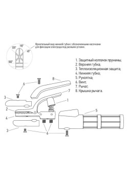 Держатель электрода 500А С-type Rexant 16-0851