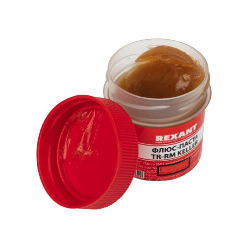 Флюс для пайки паста TR-RM KELLER 20 мл банка Rexant 09-3690 Флюс для пайки паста TR-RM KELLER 20 мл банка Rexant 09-3690