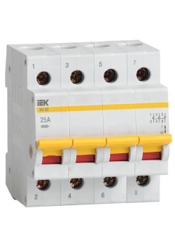 Выключатель нагрузки ВН-32 25А/4П IEK MNV10-4-025