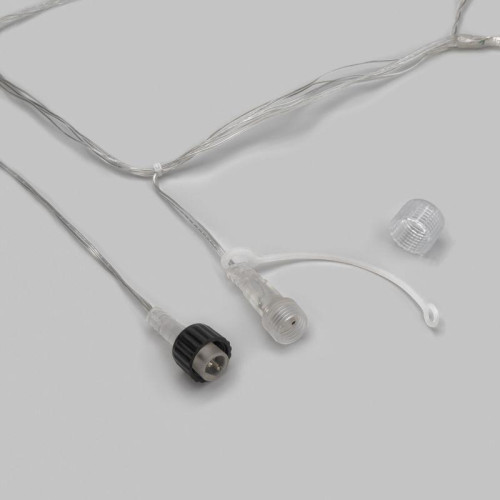 Гирлянда светодиодная занавес 3х2м 264 LED тепл. бел. прозр. ПВХ IP44 эффект мерцания 22 нити 12 LED/нить Neon-Night 235-526 Гирлянда светодиодная занавес 3х2м 264 LED тепл. бел. прозр. ПВХ IP44 эффект мерцания 22 нити 12 LED/нить Neon-Night 235-526
