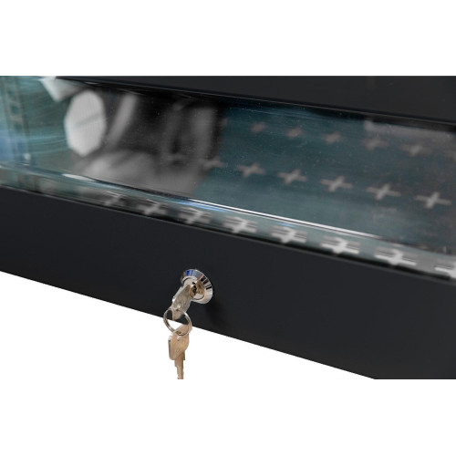 Шкаф коммутационный NTSS (NTSS-SOHO5U-BL) настенный 5U 520x140мм пер.дв.стекл несъемн.бок.пан. 80кг черный 11кг 480мм IP20 металл