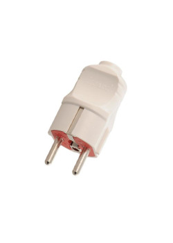 Вилка Accessories с заземл. UPS бел. LEZARD 715-0501-605