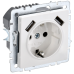 BRITE Розетка 1-местная с заземлением с защитными шторками 16А с USB A+A 5В 2,1А РЮш10-1-БрБ белый IEK BRITE Розетка 1-местная с заземлением с защитными шторками 16А с USB A+A 5В 2,1А РЮш10-1-БрБ белый IEK