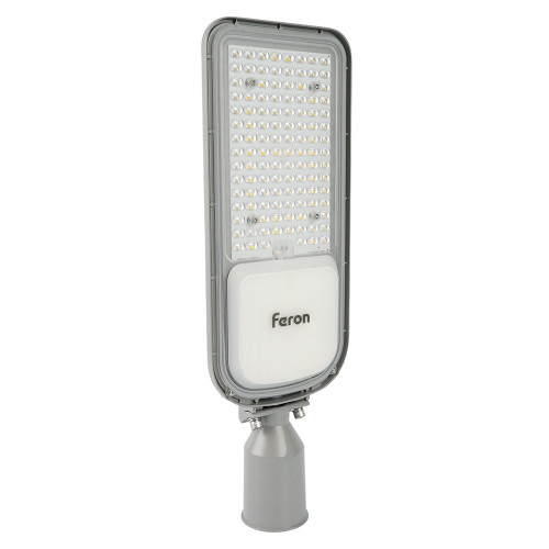 Светодиодный уличный консольный светильник Feron SP3050 100W 5000K 230V, серый Светодиодный уличный консольный светильник Feron SP3050 100W 5000K 230V, серый