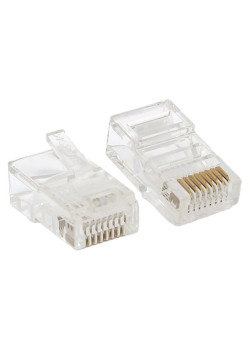 Коннектор RJ-45 TERACOM неэкран. 8P8C Cat.5E универс. (упак.10шт)