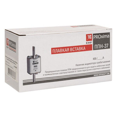 Плавкая вставка ППН-37 400/315А габарит 2 EKF Плавкая вставка ППН-37 400/315А габарит 2 EKF