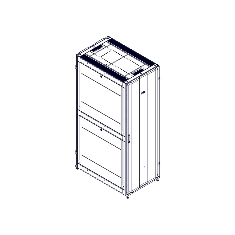 Шкаф Systeme Electric, серия Uniprom, 48U-750/1200, боковые панели 4шт, черный