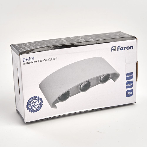 Светильник уличный светодиодный Feron DH101, 6*1W, 450Lm, 4000K, белый Светильник уличный светодиодный Feron DH101, 6*1W, 450Lm, 4000K, белый