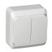 ЭТЮД О/У 2-клавишный ВЫКЛЮЧАТЕЛЬ с подсветкой 10 АХ, БЕЛЫЙ ЭТЮД О/У 2-клавишный ВЫКЛЮЧАТЕЛЬ с подсветкой 10 АХ, БЕЛЫЙ