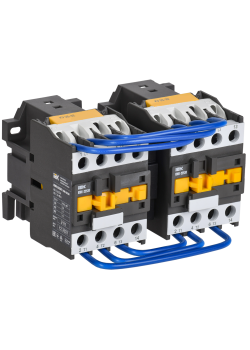 Контактор КМИ-22530 реверс 25А 400В/АС3 2NO IEK
