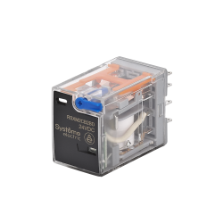 Реле 10A 2CO 24VDC тест кнопка LED