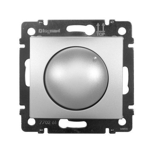 VALENA Светорегулятор поворотно-нажимной LED 400Вт алюминий VALENA Светорегулятор поворотно-нажимной LED 400Вт алюминий